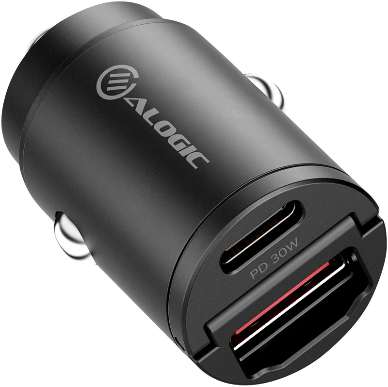 Alogic Rapid Power 30W USB-C & USB-A Port Car Charger