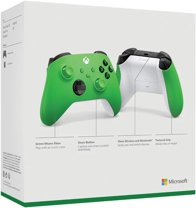 Xbox Wireless Controller (Velocity Green)