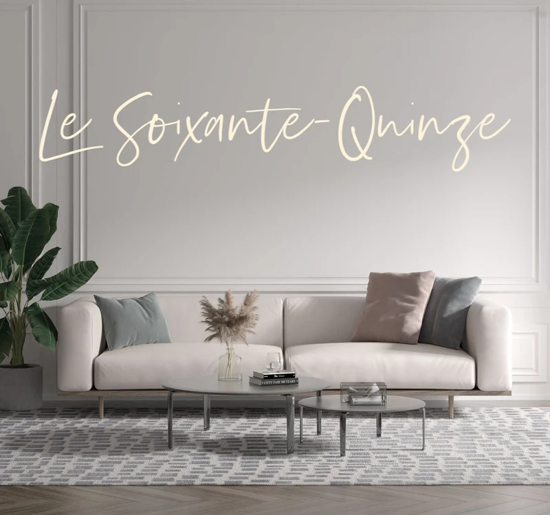 Custom text: Le Soixante-Quinze