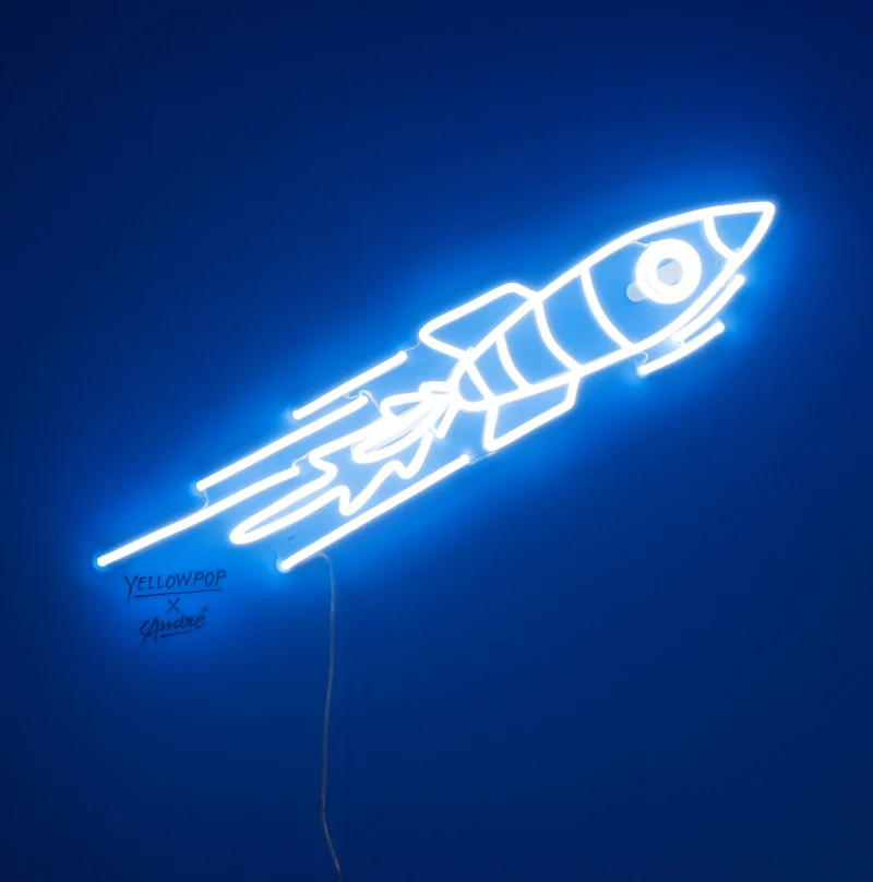 Rocket by André Saraiva - Signe en néon LED
