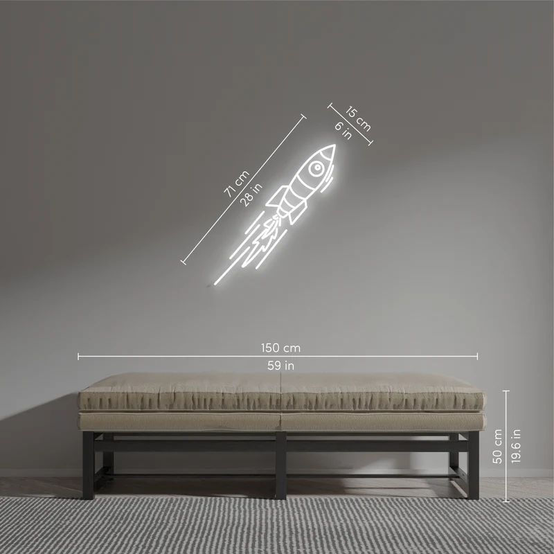 Rocket by André Saraiva - Signe en néon LED