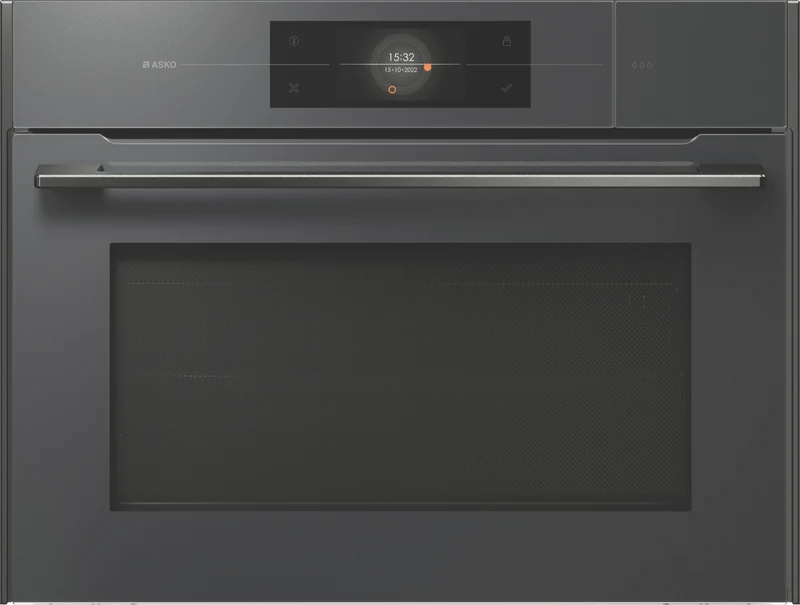 ASKO Elements 45cm Built In 5-In-1 Combi Steam Microwave Oven, Pearl Grey