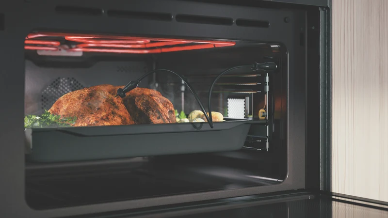ASKO Elements 45cm Built In 5-In-1 Combi Steam Microwave Oven, Pearl Grey