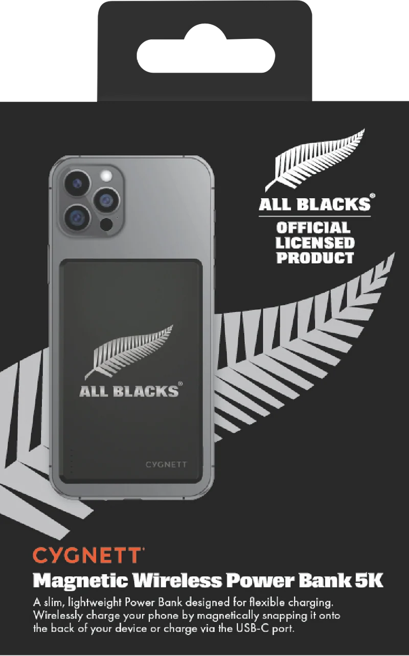 Cygnett 5k Slim Mag Power Bank All Blacks Black