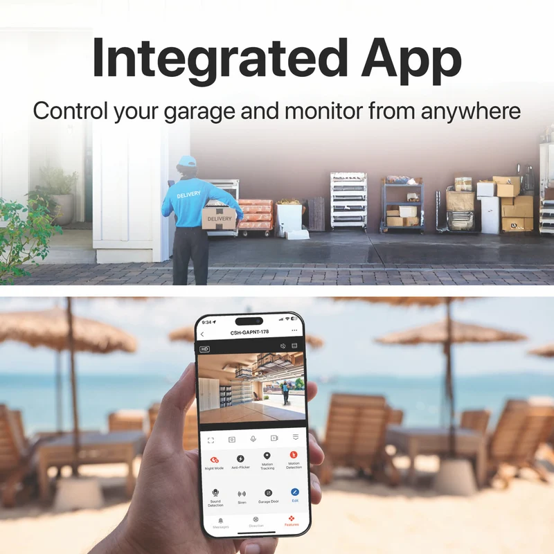 Connect SmartHome Garage Door Opener & Pan Tilt Camera