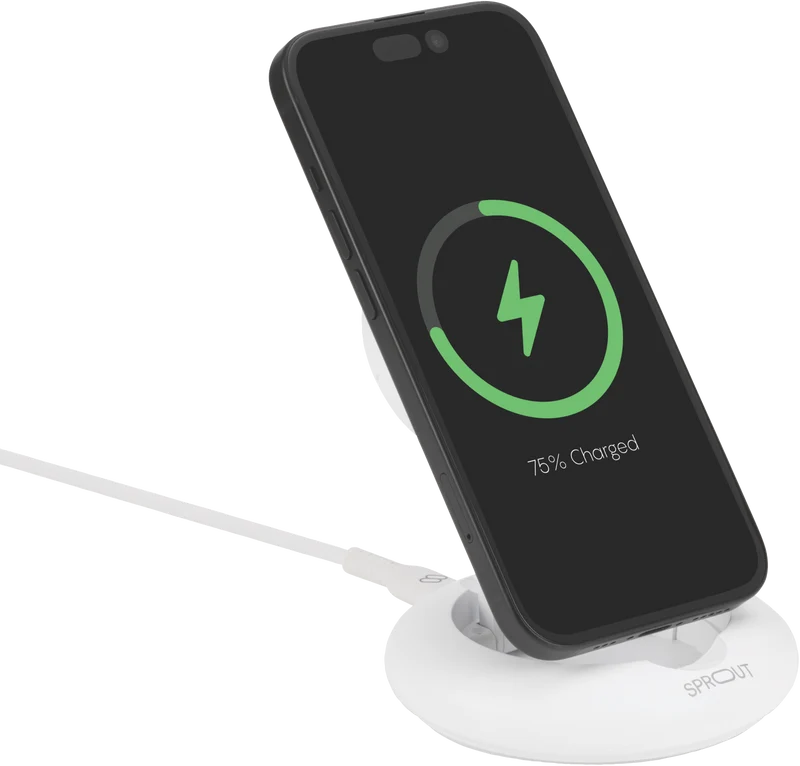 Sprout QI2 Foldable Wireless Charger White