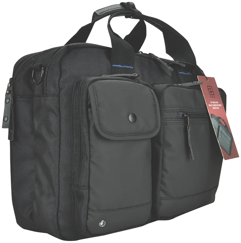 AGVA 16" Resilient Laptop Briefcase (Black)