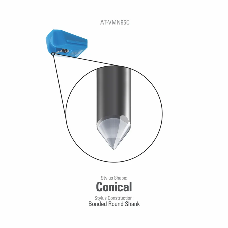Audio Technica Conical Bonded Stylus for VM95 Series Cartridges