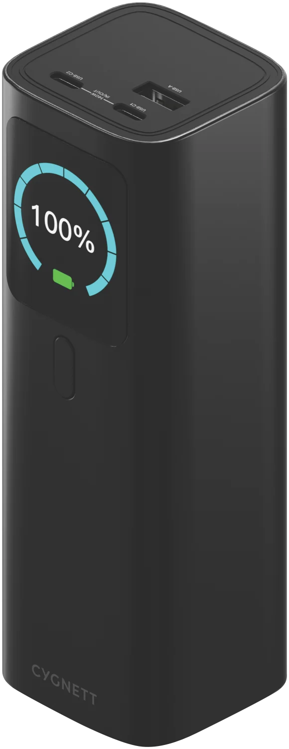 Cygnett 27K Laptop Power Bank (148W) with Case (Black)