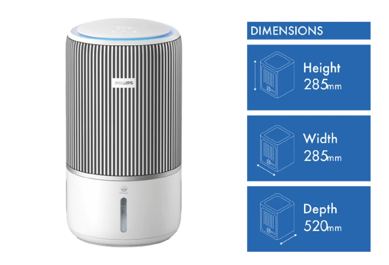 Philips PureProtect 3400 Series Smart Air Purifier/Humidifier Silver White