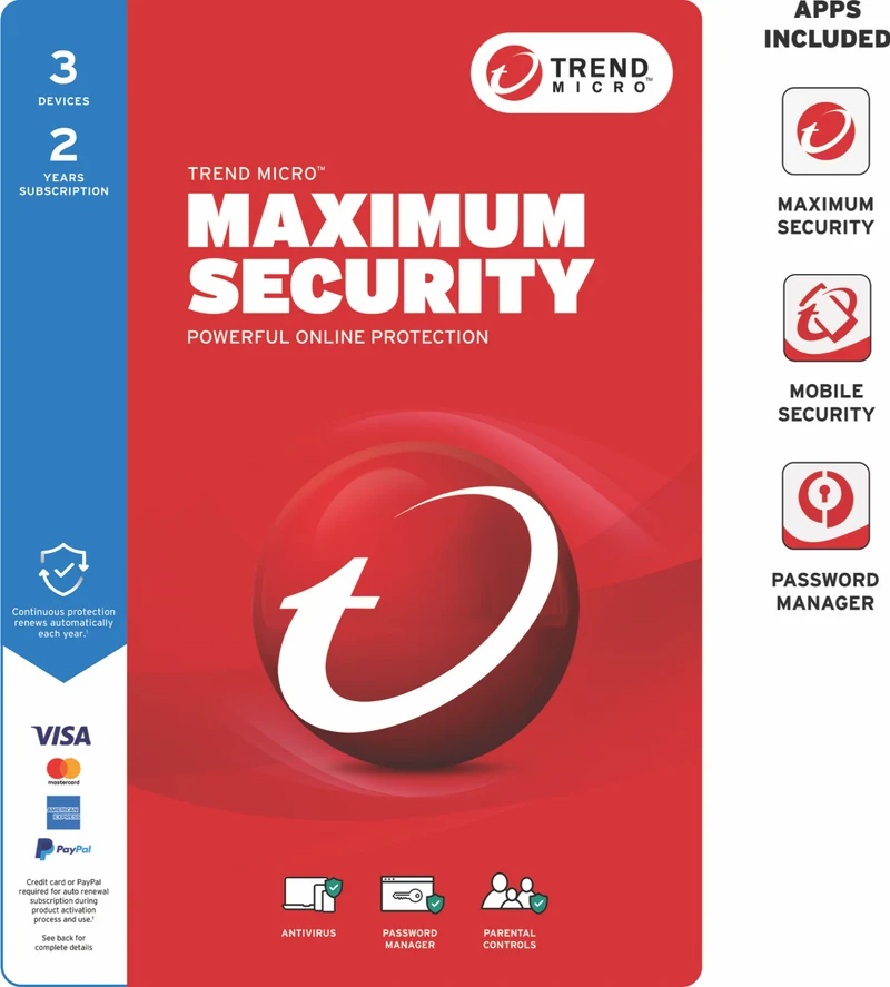 Trend Micro Maximum Security (3 Device 2 Year)