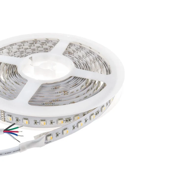 Ruban lumineux DEL NTRGB300 flexible haute intensité RGB. 24Vdc, 72w. 5 Mètres