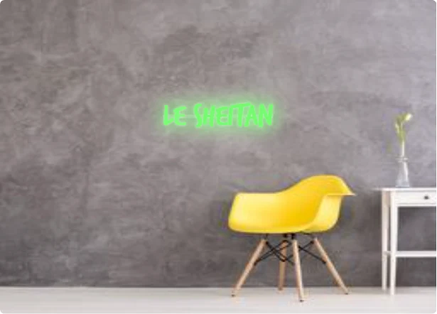 Custom text: Le Sheitan