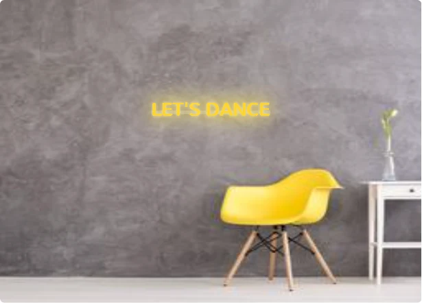 Custom text: LET'S DANCE