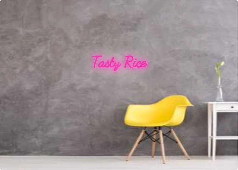 Custom text: Tasty Rice