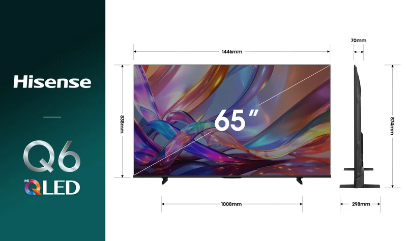 Hisense 65" Q6SAU 4K Hi-QLED Smart TV 2026
