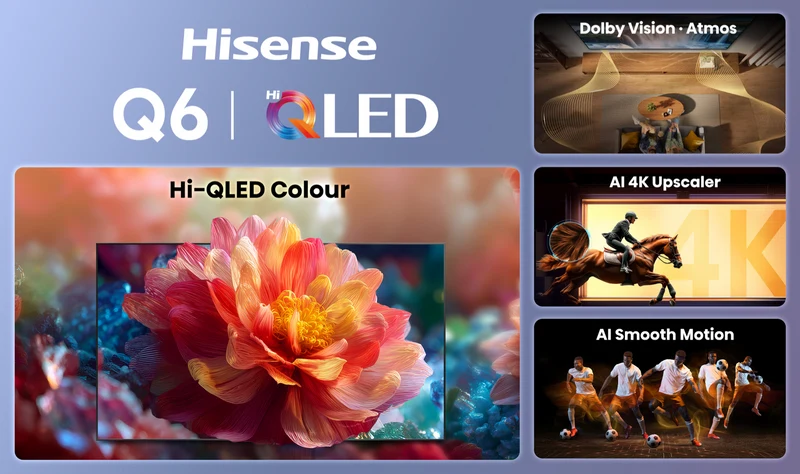 Hisense 75" Q6SAU 4K Hi-QLED Smart TV 2026