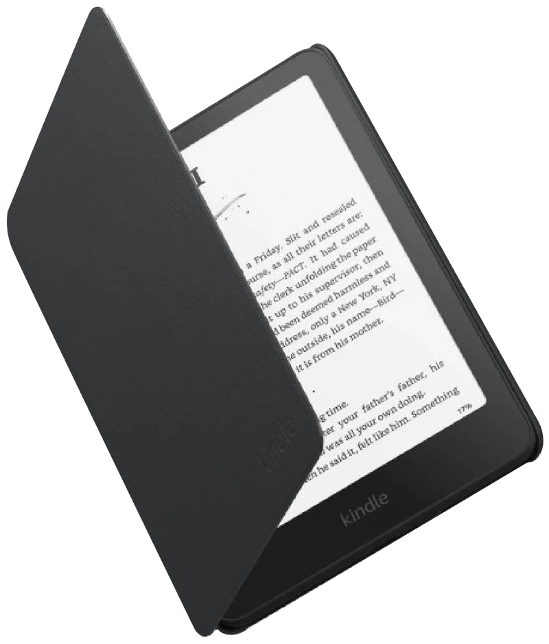 Kindle Paperwhite 12th Gen Plant Based Leather Cover (Black)