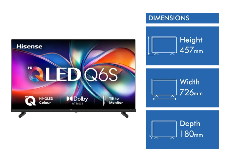 Hisense 32" Q6SAU Full HD Hi-QLED Smart TV 2026