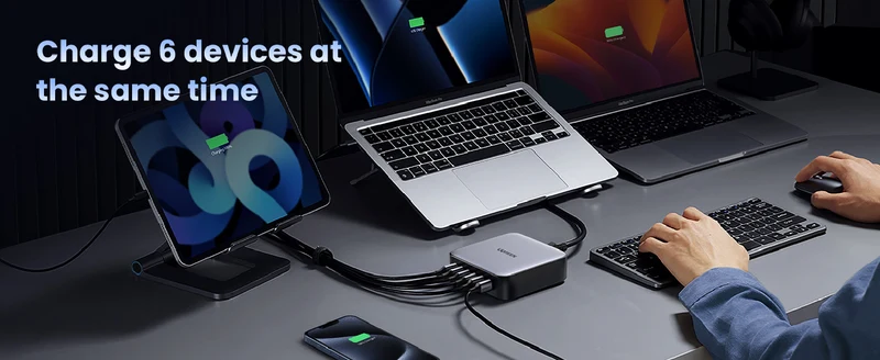 UGREEN Nexode 200W 6-Port GaN Desktop Fast Charger