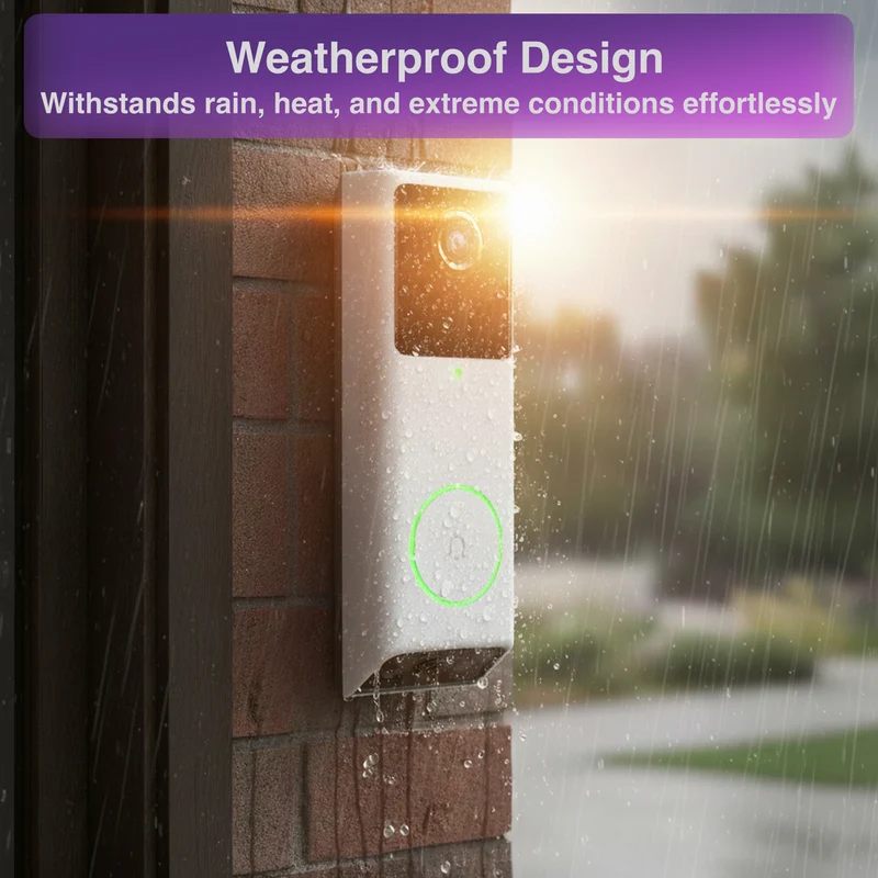 Connect SmartHome 2K Dual Camera Doorbell with Chime