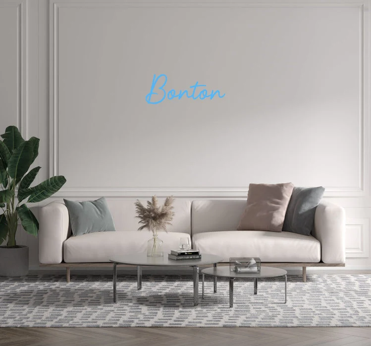 Custom text: Bonton