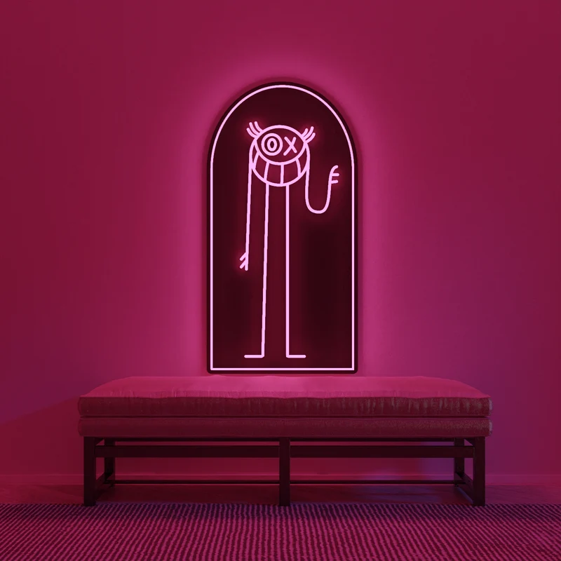 Hello Mr A © by André Saraiva - Signe en néon LED
