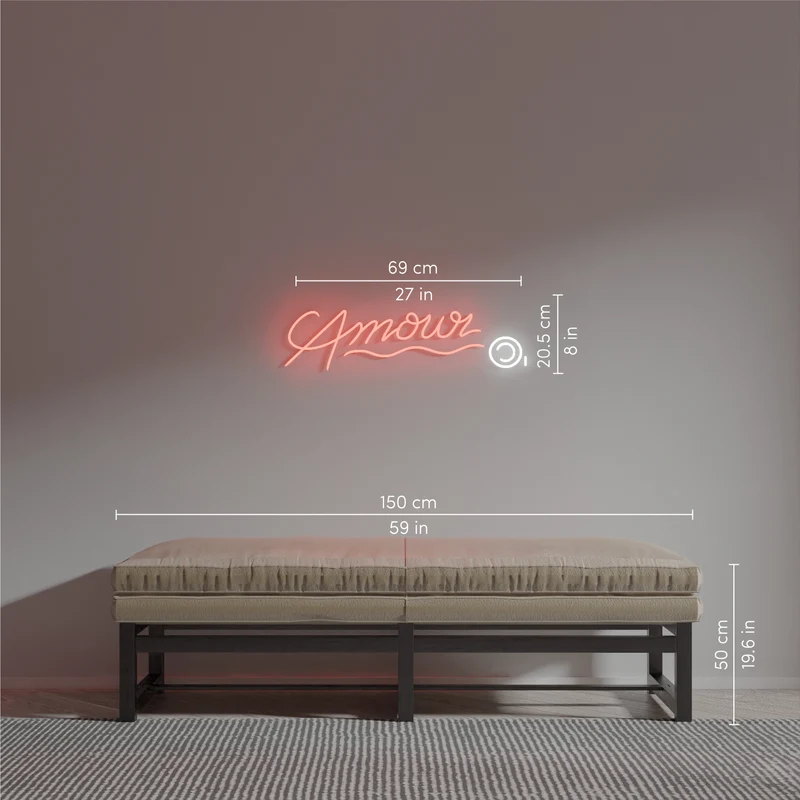 Amour © by André Saraiva - Signe en néon LED