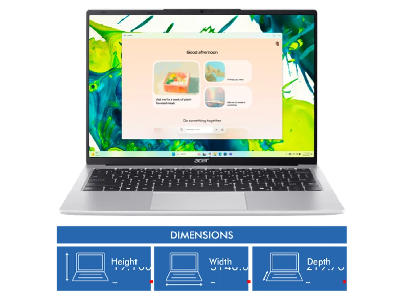 Acer Aspire Lite 14 14" Ryzen 3 8GB 256GB Laptop