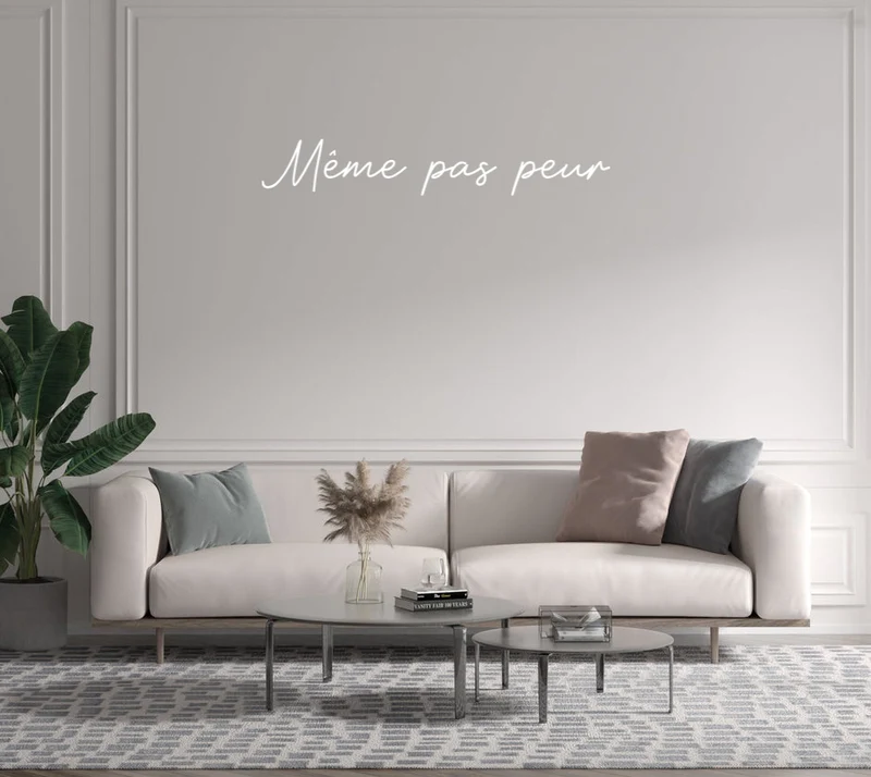 Custom text: Même pas peur