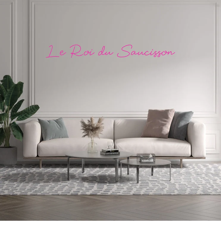 Custom text: Le Roi du Saucisson