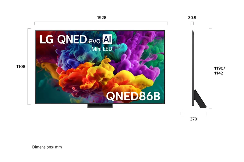 LG 86" QNED86B EVO AI Mini LED 4K Smart TV 2026