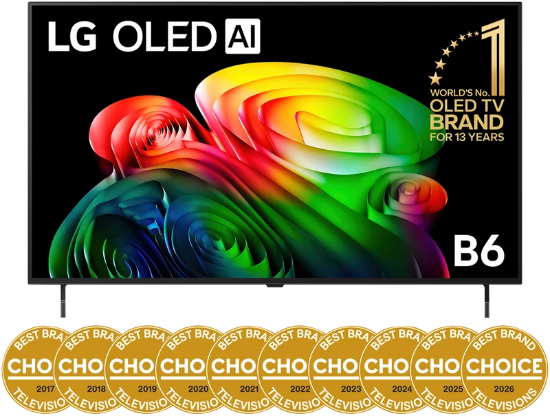 LG 48" OLED AI B6 4K Smart TV 2026