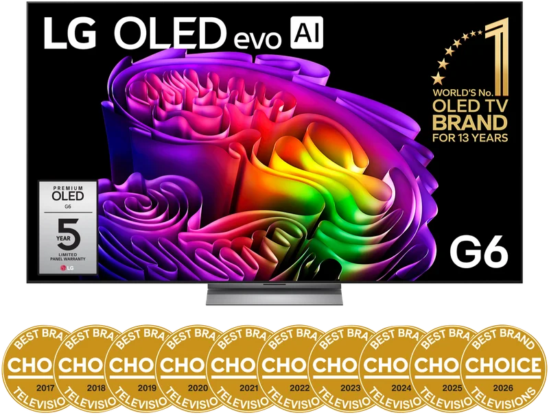 LG 83" OLED EVO AI G6 4K Smart TV 2026