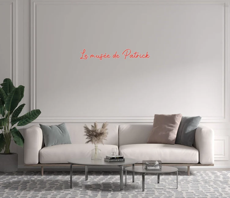 Custom text: Le musée de Patrick