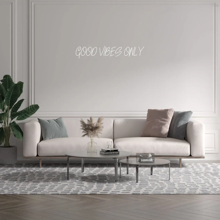 Custom text: GOOD VIBES ONLY