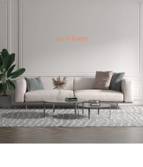 Custom text: Joy's Event
