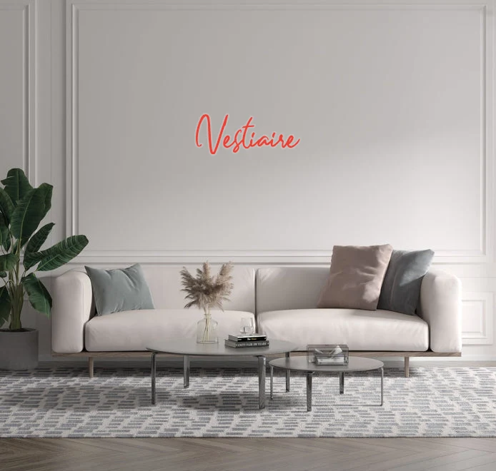 Custom text: Vestiaire