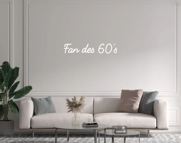 Custom text: Fan des 60's