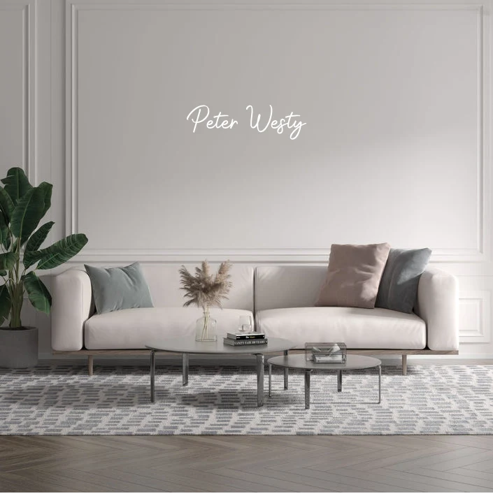 Custom text: Peter Westy