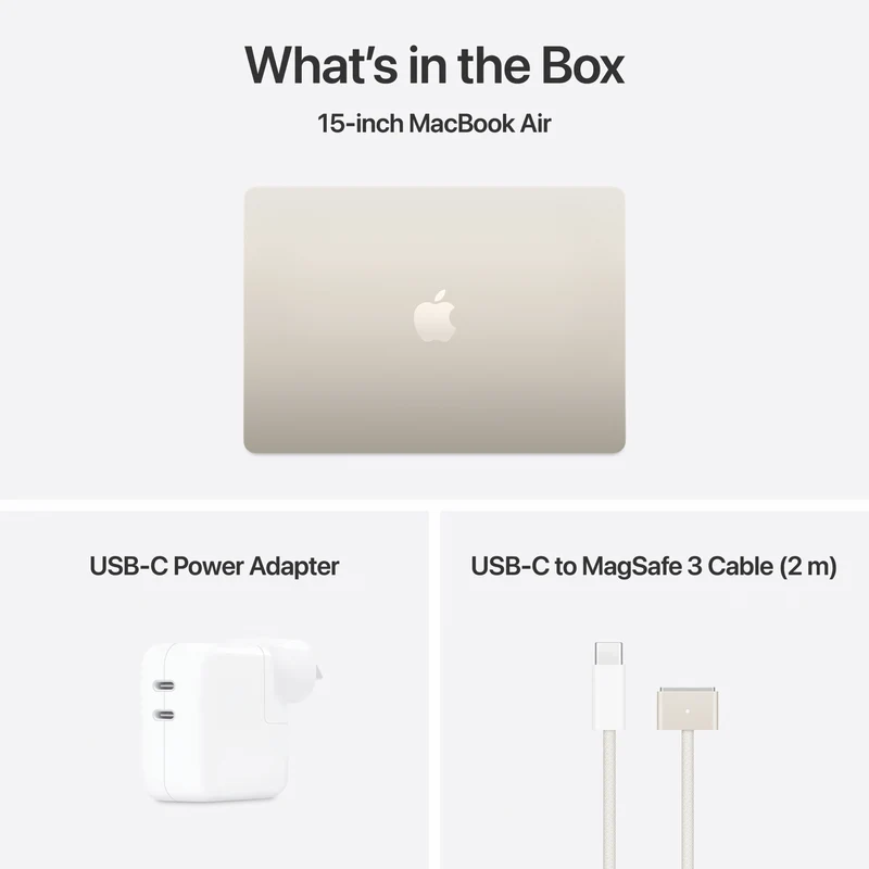 Apple MacBook Air 15" M4 chip 24GB 512GB - Starlight