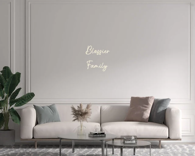 Custom text: Blossier Family