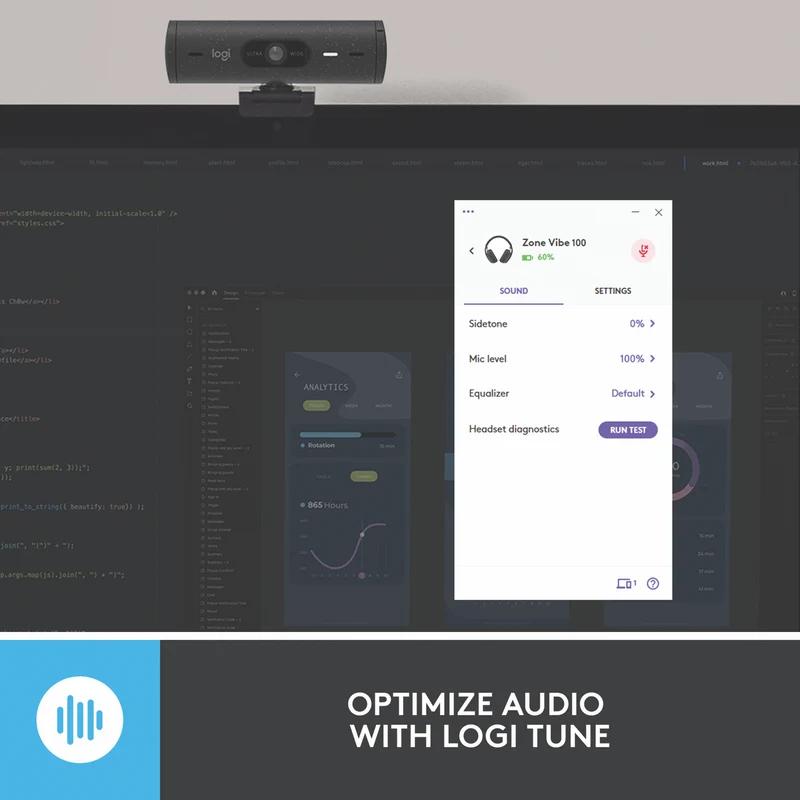 Logitech Zone Vibe 100 Headphones (Graphite)