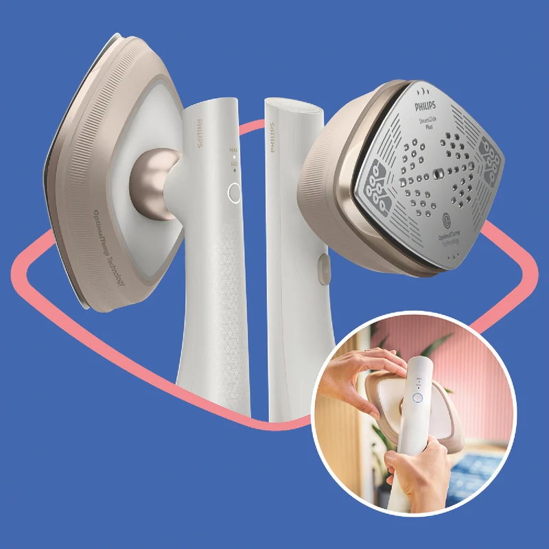 Philips OneTurn Hybrid Iron And Steamer Silk White