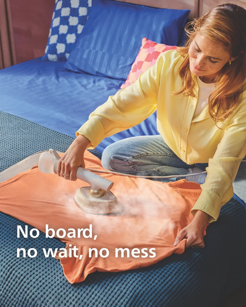 Philips OneTurn Hybrid Iron And Steamer Silk White