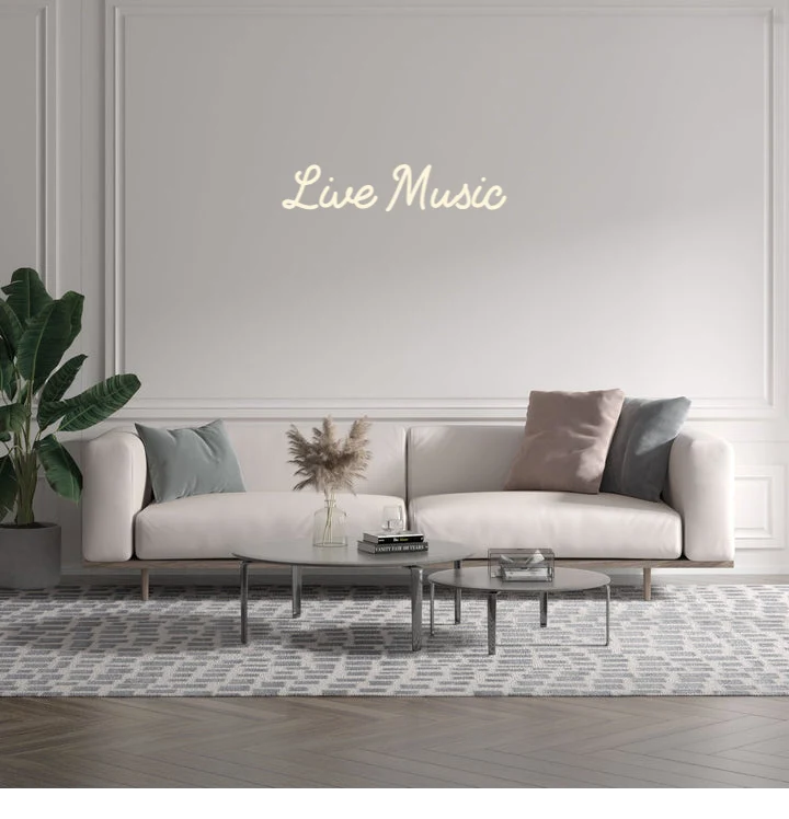 Custom text: Live Music