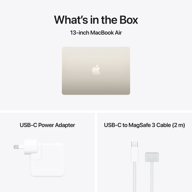 Apple MacBook Air 13" M5 chip 10-core CPU, 8-core GPU 16GB 512GB - Starlight