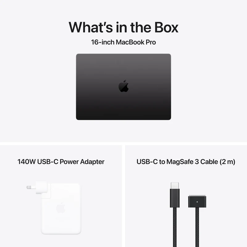 Apple MacBook Pro 16" M5 Max chip 18-core CPU, 32-core GPU 36GB 2TB - Space Black