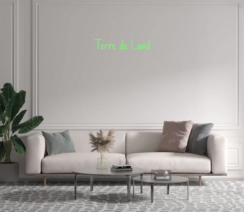 Custom text: Terre de Land