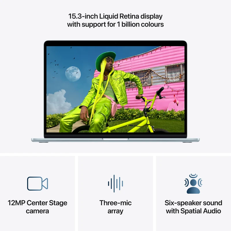 Apple MacBook Air 15" M5 chip 10-core CPU, 10-core GPU 16GB 1TB - Sky Blue